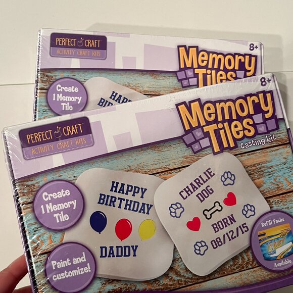 Memory Tile Casting Kits  (Set of 2) Just Paint and Customize Ages 8+ - Picture 9 of 15